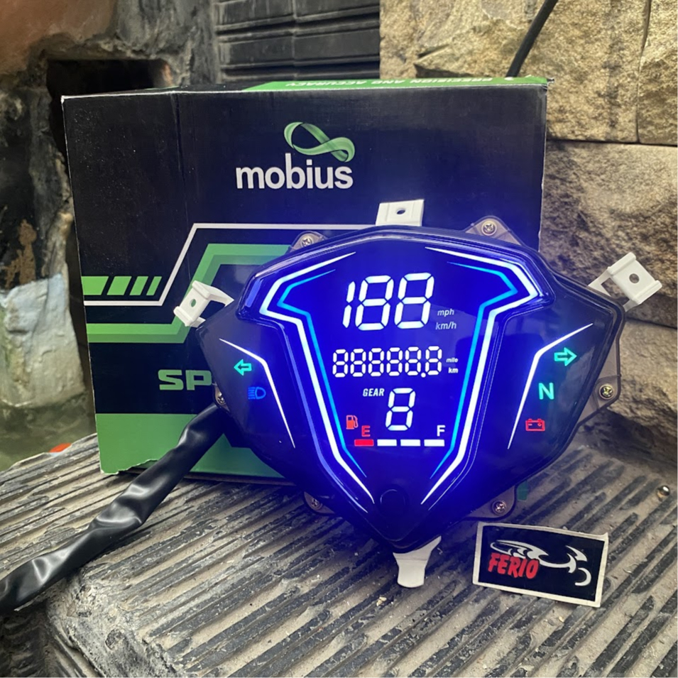 Speedometer Digital LED Jupiter Z SRL F1 Merk Mobius Speedo meter Digital JupiterZ GEN 1