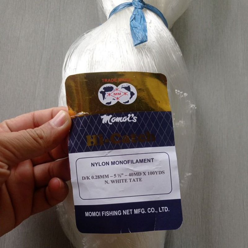 Jaring ikan bawal laut 5,5 0.28 40md/100yds Tate jaring ikan Momoi