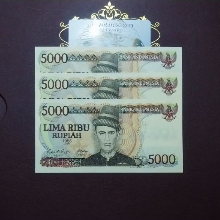 Uang kuno 5000 rupiah teuku umar 1986