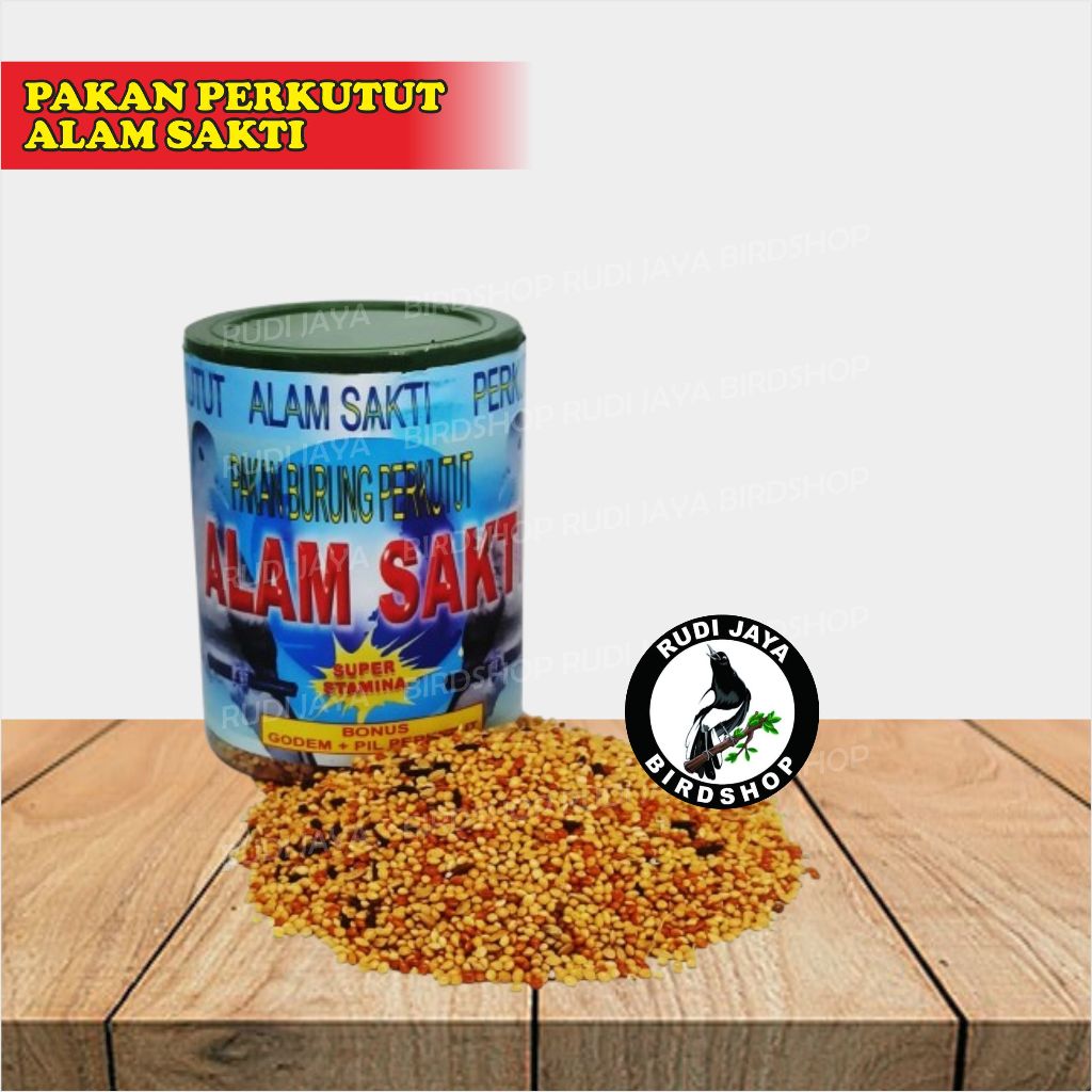 PERKUTUT ALAM SAKTI 1 TOPLES PAKAN MAKANAN BURUNG PERKUTUT KUTUT CAMPURAN LENGKAP MILET MERAH PUTIH 