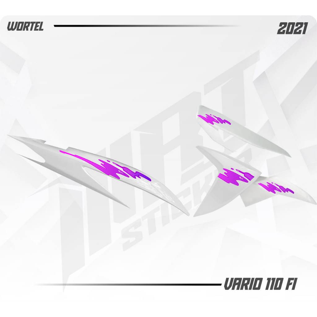 Striping Vario 110 FI - Stiker Transparan Vario 110 FI Retro Vol 2 (Sudah Terpotong)