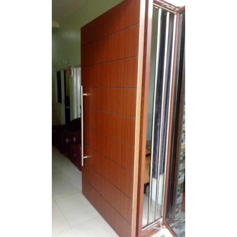 Pintu aluminium serat kayu murah