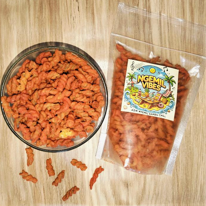 

SPIRAL PEDAS DAUN JERUK 150GR - NGEMIL VIBES - ASIK NGEMIL SAMBIL CHILL
