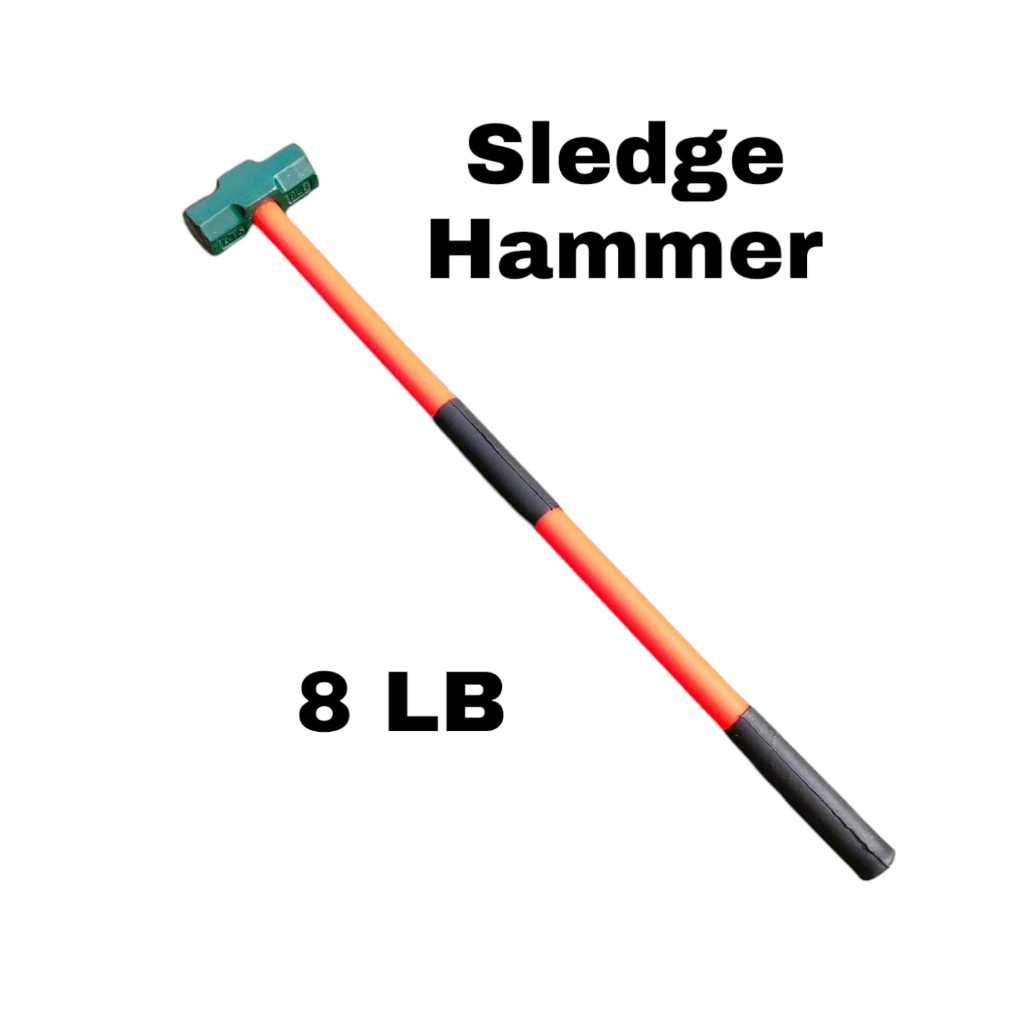 Palu Batu Gagang Fiber 8LB ATS Sledge Hammer Palu Batu Bodem Bogem Godam 8 LB