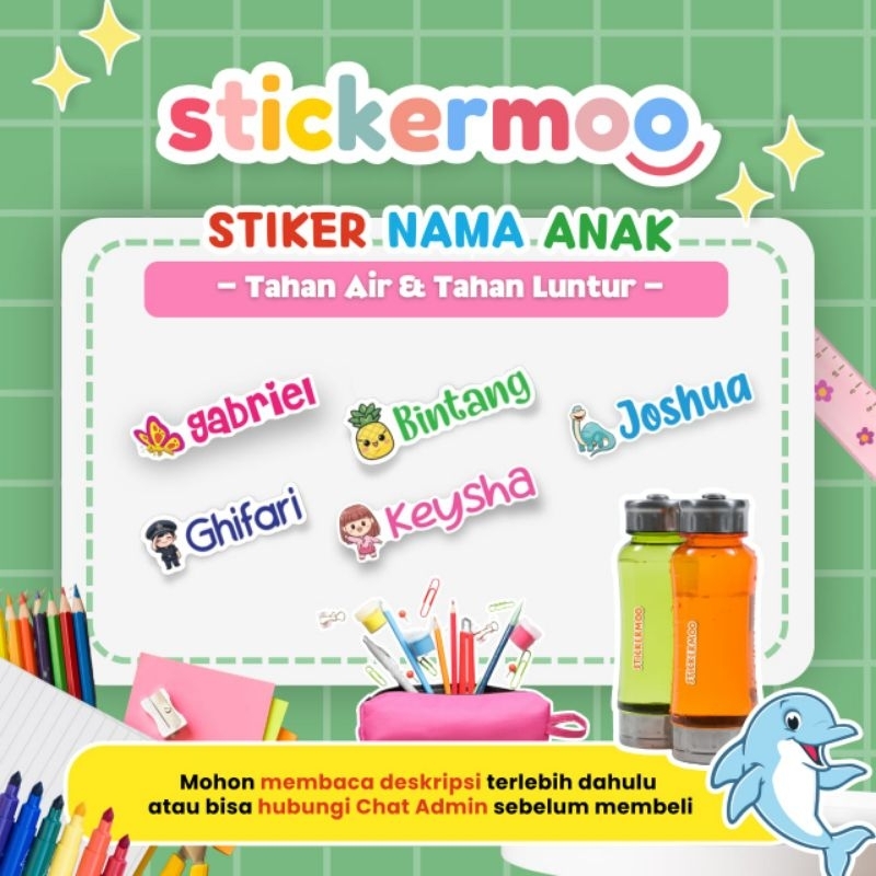 

STIKER LABE ANAK WATERPROOF - PRINTIFYMOO