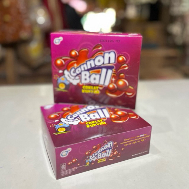 

Cannon Ball coklat kunyah (Isi 24pcs x 5,4g)