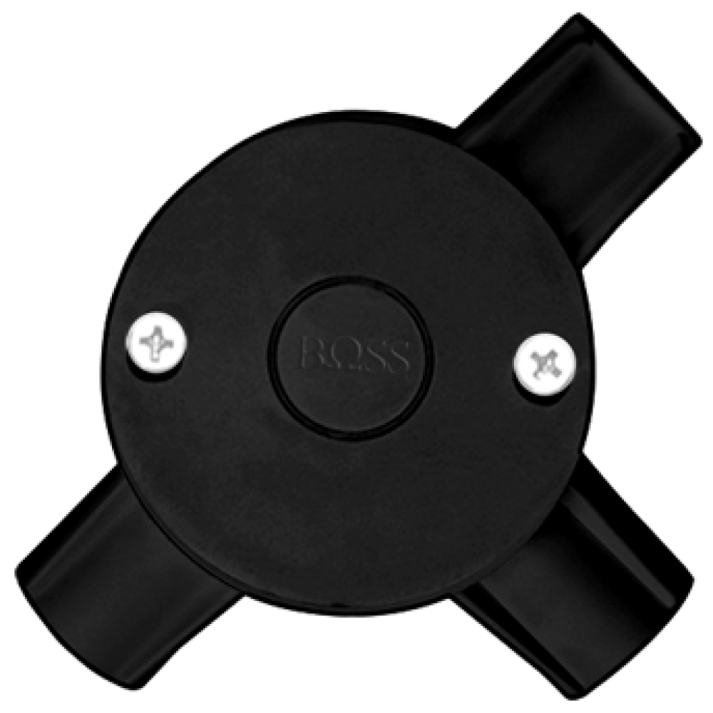 BOSS T-DOS 25MM HITAM B240/25/3 / T-DUS CABANG 3 25 MM BLACK B240 / JUNCTION BOX 3 WAY TDOS / TDUS C