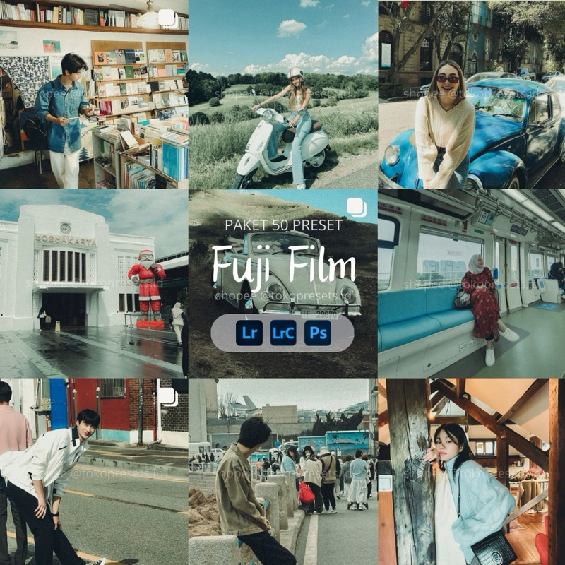 50 Preset Lightroom Aesthetic Fujifilm | Filter Lightroom Mobile DNG XMP | iPhone Android PC