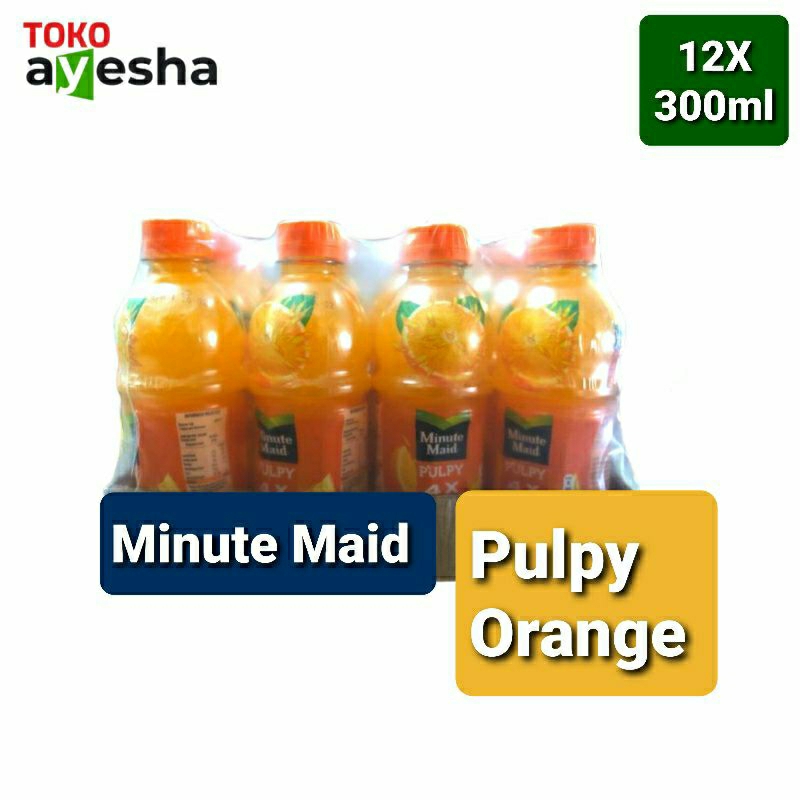 

Pulpy Orange Minute Maid 300 Ml - 1 Pack isi 12 Botol