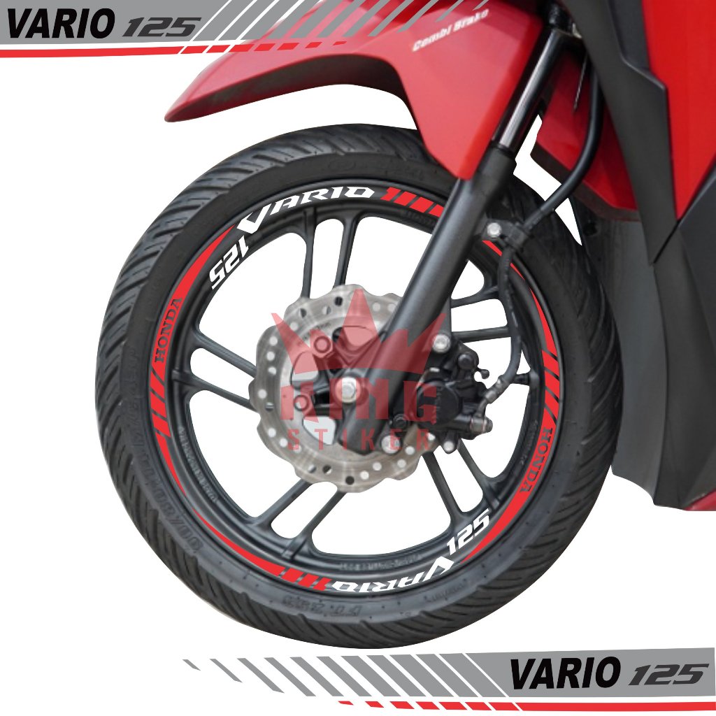 Stiker Motor Velg Honda Vario 125 Cutting Sticker Pelek Variasi Aksesoris Keren Terbaru