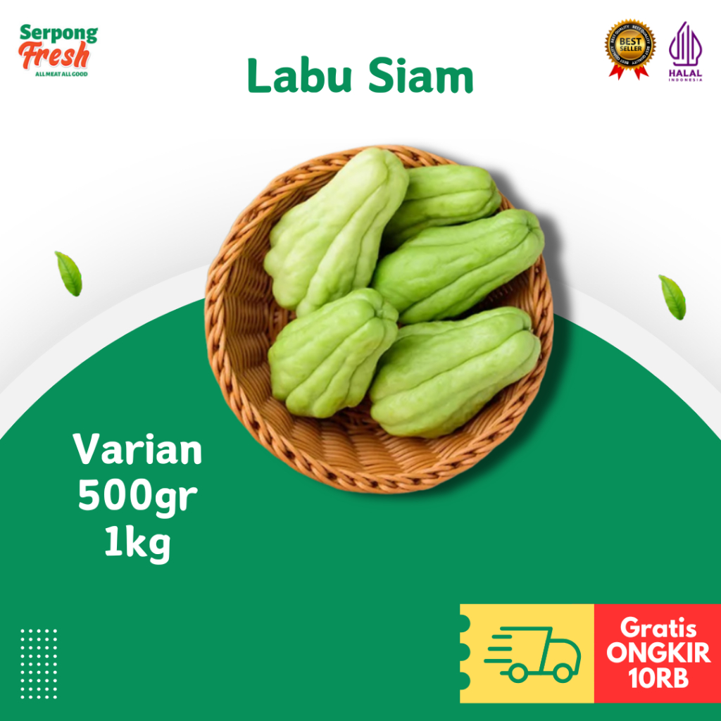 

Labu Siam Hijau Segar 500gr 1kg Sayuran FRESH