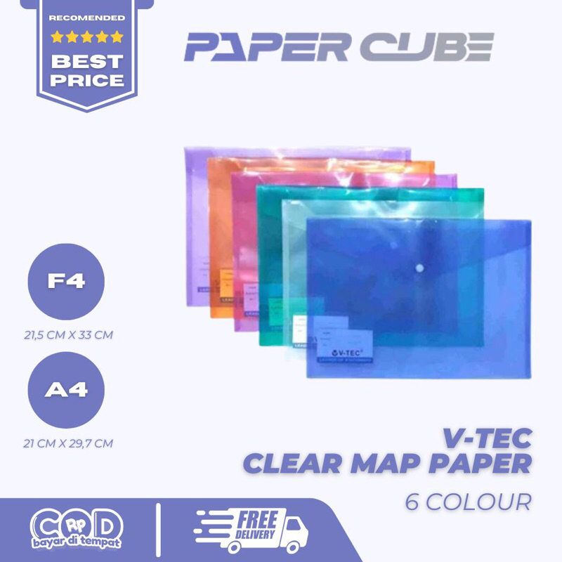 

V-TEC CLEAR MAP PAPER F4 - A5 VT CB20