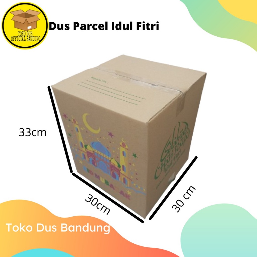 

Box Parcel 30x30x33 /Dus Lebaran/ Kardus Idul Fitri/Kardus Parcel Hari Raya idul fitri/ dus parcel marjan cocacola