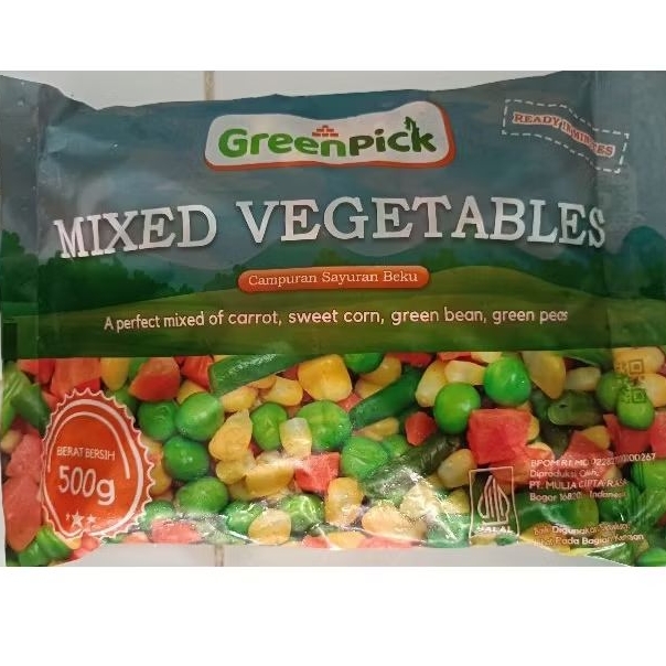 

Frozen Mixed Vegetables 500 gr