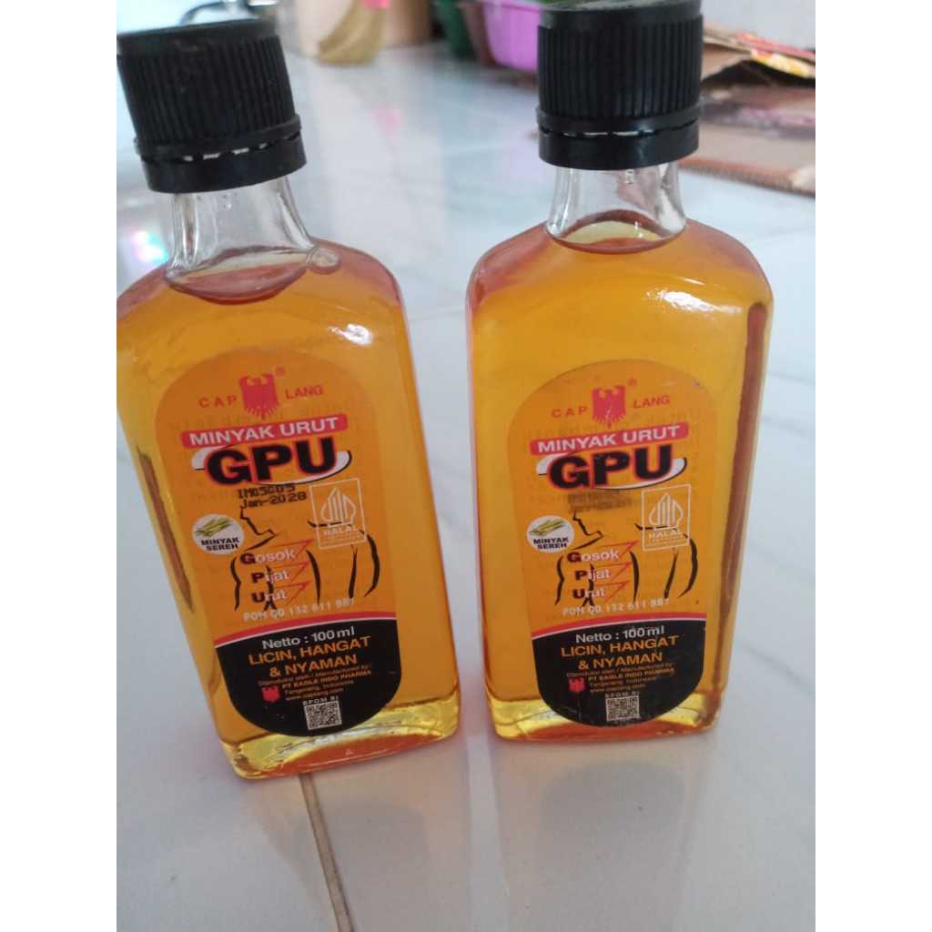 100ml Minyak Urut GPU Caplang 100 ml - GPU Cap Lang HARGA GROSIR