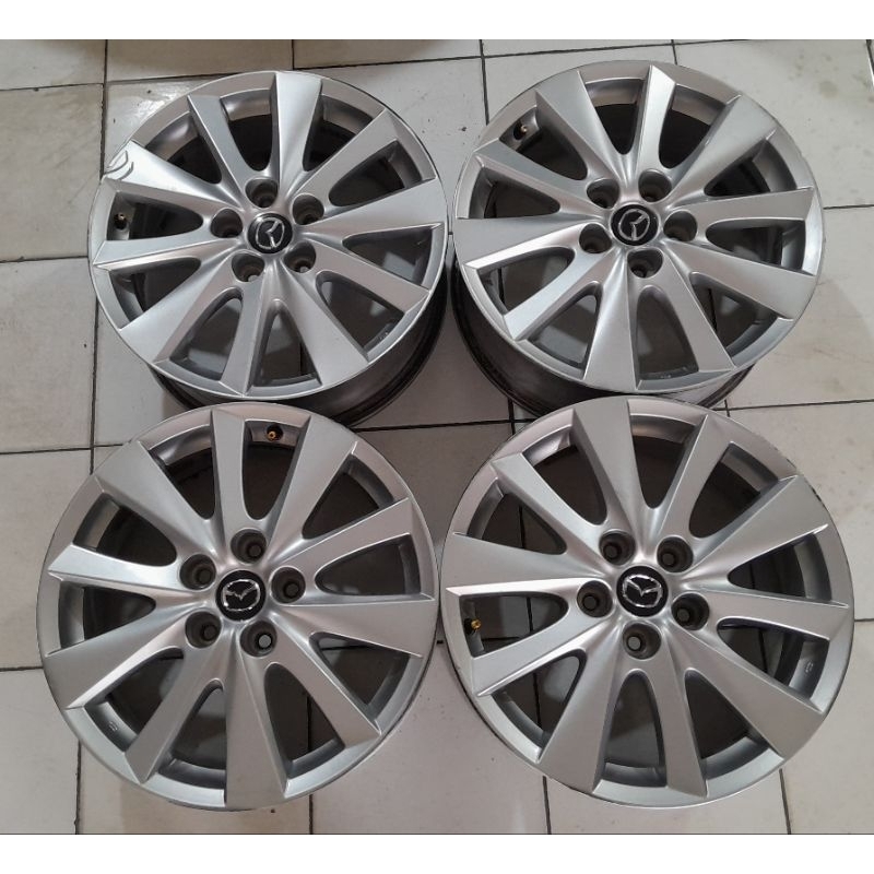 VELG MOBIL BEKAS | OEM MAZDA CX-5 RING 17X7 PCD 5X114.3 Silver  BUAT MAZDA BIANTE INOVA