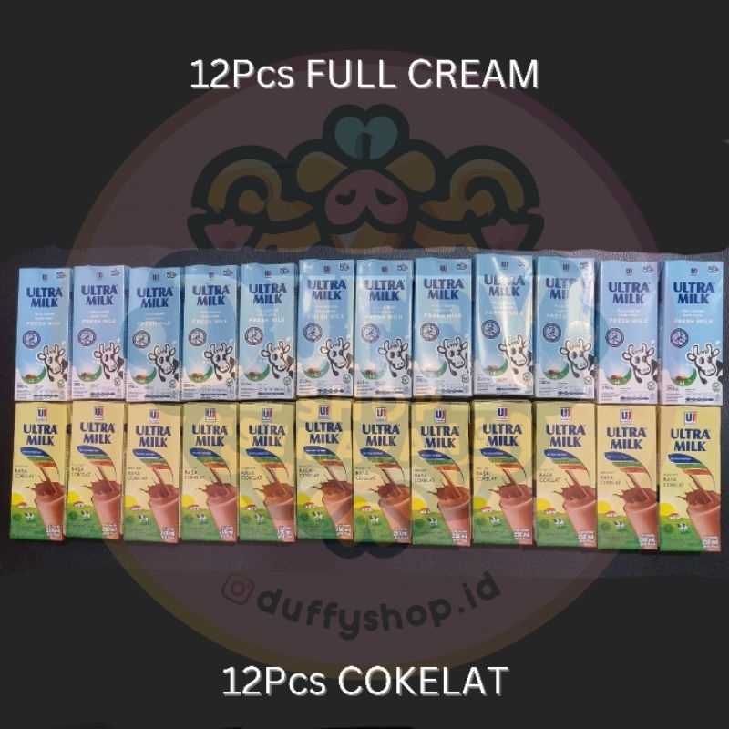 

SUSU UHT 250ML RASA FULL CREAM MIX COKELAT 1 KARTON (24PCS)