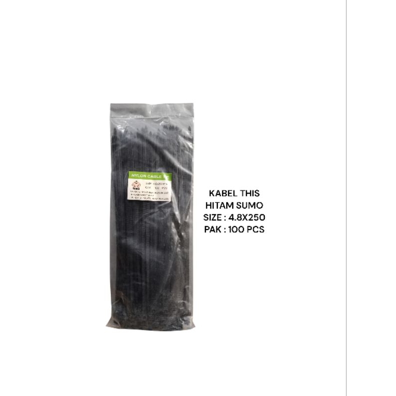 Shisuka Nylon Cable Tie / Kabel Ties / Pengikat Kabel 4.8X250 mm