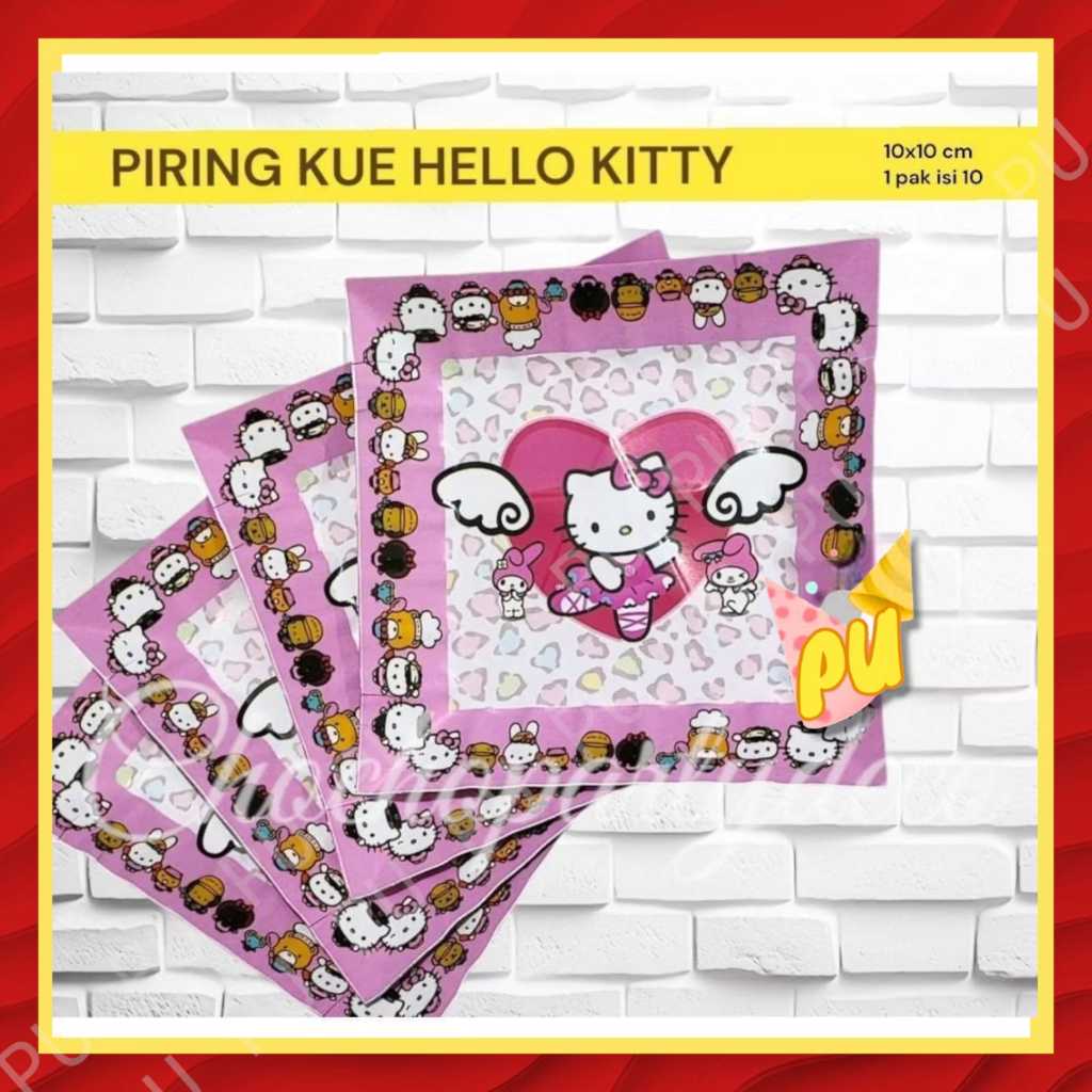 Piring Kue HELLO KITTY / Piring Kue Ulang Tahun Hello Kitty