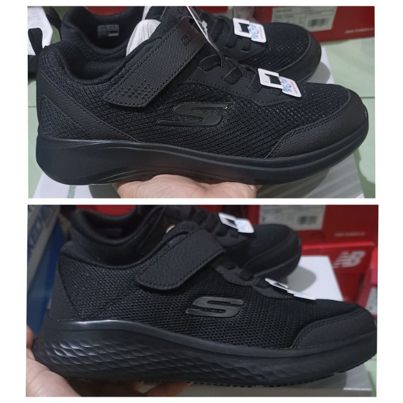 Sepatu Skechers Anak Full Black Original