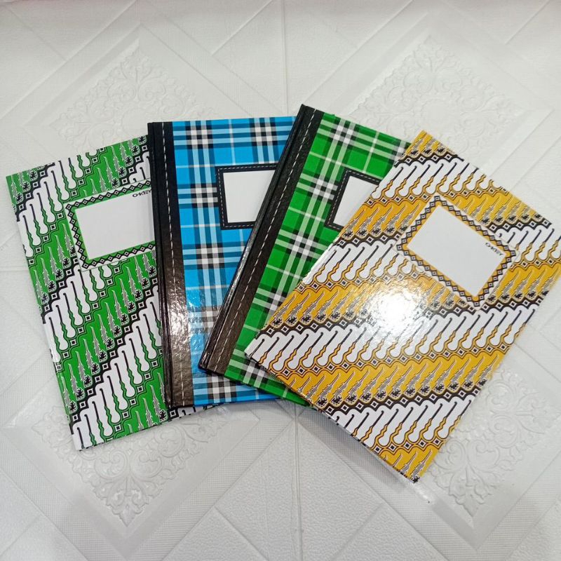 

Buku folio Hard Cover merek okey isi 100 lembar motif random