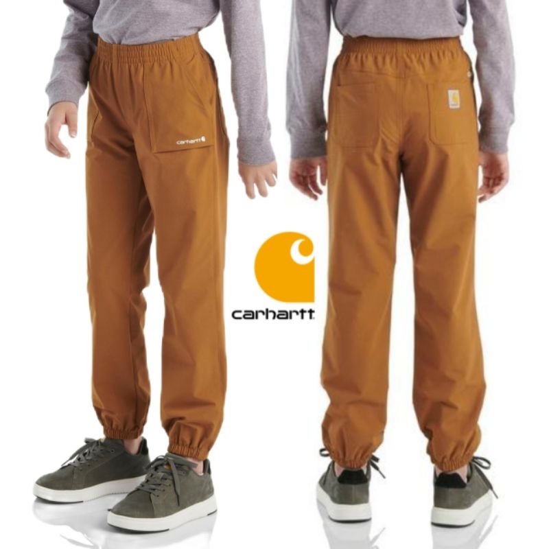 Celana Anak Carhartt Usia 4 Tahun - 16 Tahun Original Celana Panjang Jogger Outdoor Anak Laki Laki B