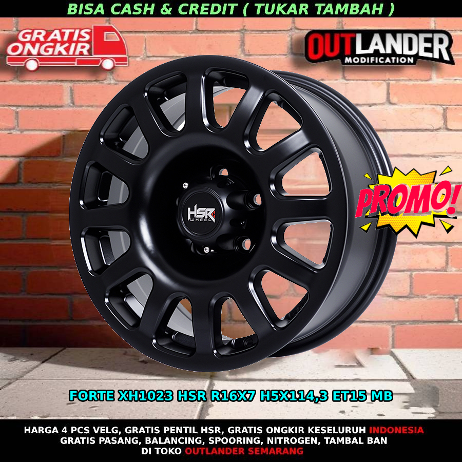 velg racing hsr r16 velg mobil Hilux Single Innova Ertiga Xtrail Expander dll hsr forte r16