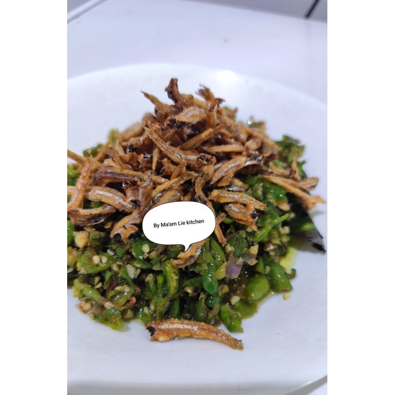 

Sambel hijan ikan teri kalimantan