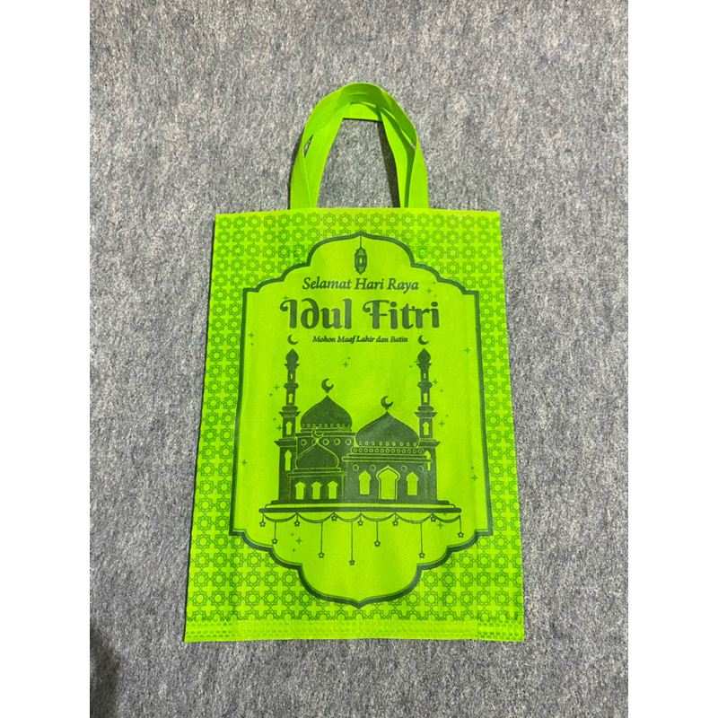 

TERBARU Tas lebaran Selamat Hari raya Idul Fitri/goodie bag lebaran 2025 2 SISI
