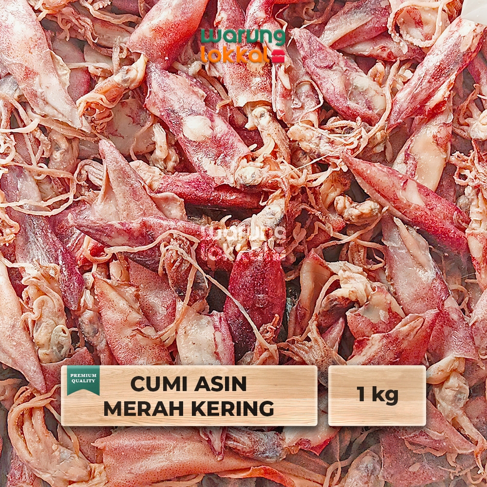 

Cumi Asin Merah Kering 1kg - Warung Lokkal