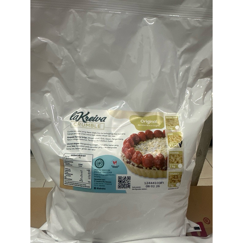 

Crumble La Kreiva Rasa Original fine 500grm