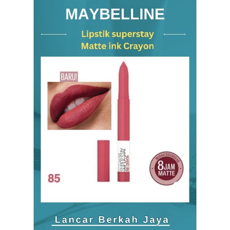Maybelline lipstik superstay matte ink crayon