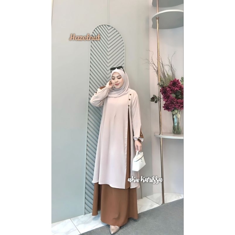 Qinara Setelan Rok Malaysia by Aku Karissa