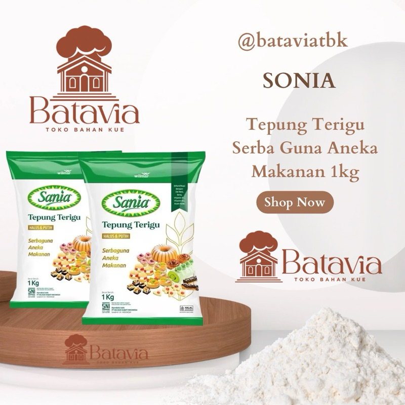 

Tepung Terigu Halus dan Putih 1kg | Sonia Tepung Terigu