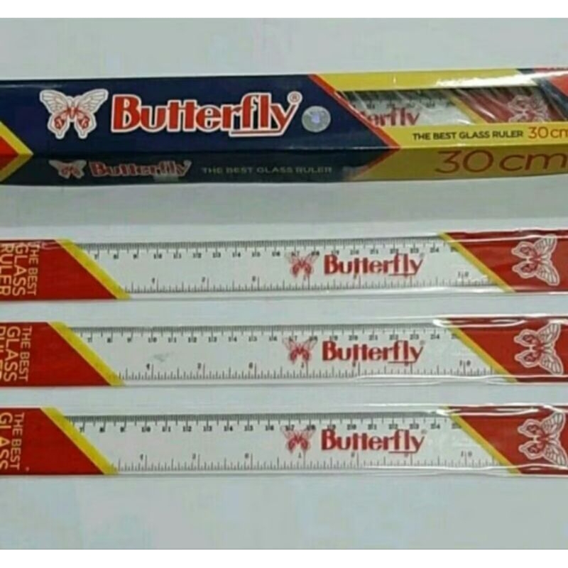 

penggaris butterfly panjang 30 cm