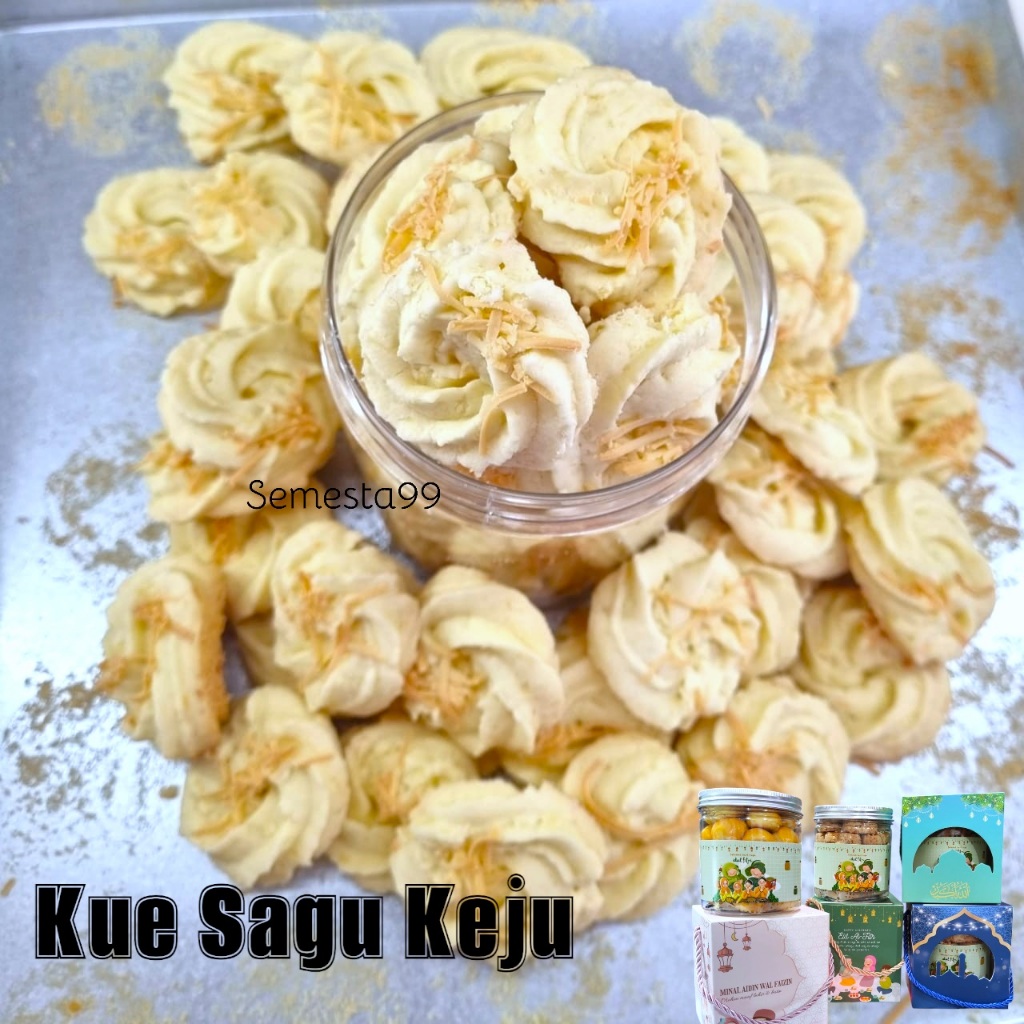 

Semesta99~ KUE SAGU KEJU Premium Soft Cake Cheese Fres Home Made Paket HAMPERS LEBARAN Eid Idul Fitri Makanan Ringan Cemilan Keluarga Saudara Santai Rasa Gurih Manis Renyah Kue Kering Cryspi Krispi Cookies Lumer Susu Makan an Homemade Murah 1 Toples