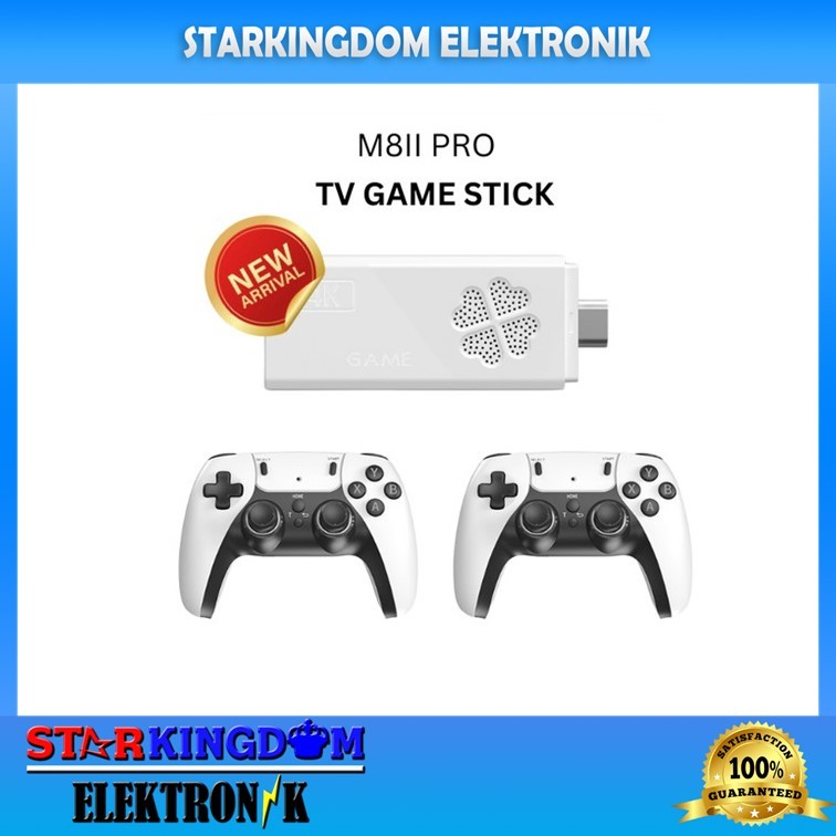 HDMI Dongle M8II Plus Pro Game TV Stick Gamepad Wireless PS5 Model Free 30000 Games Retro 4K Ultra H