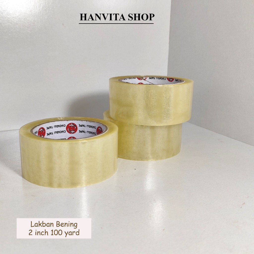 

Lakban Bening 2 Inch 100 Yard Isolasi Solasi Bening Grosir