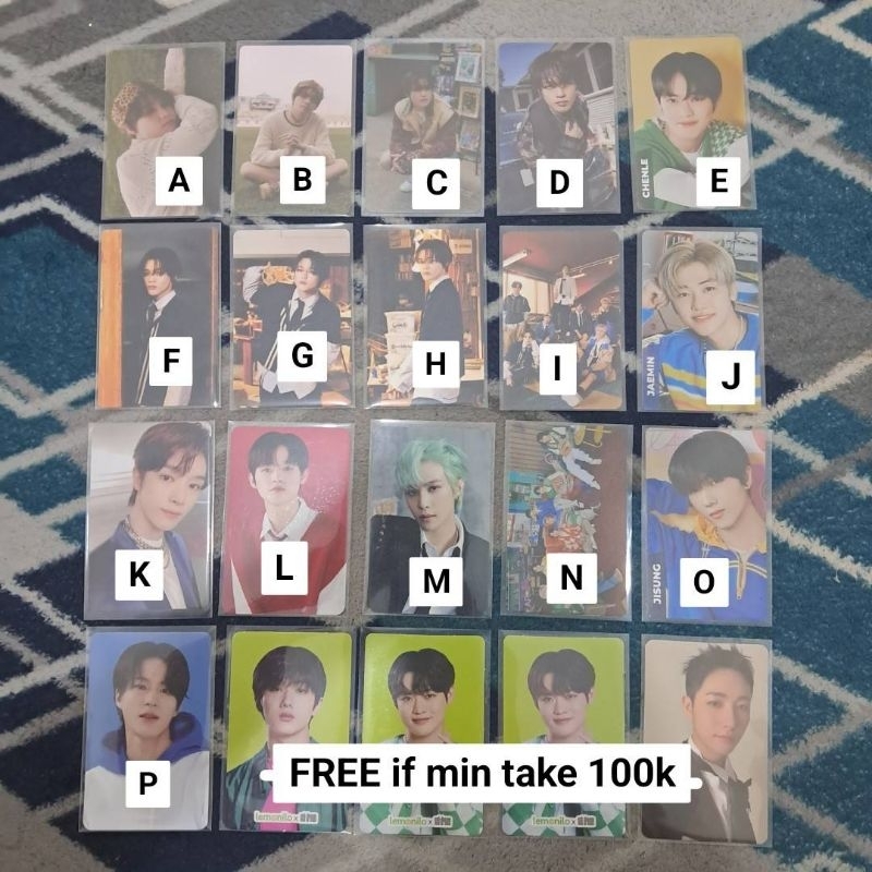 Photocard Chenle QR ISTJ, Jeno, Sungchan, Jaemin, Tostos