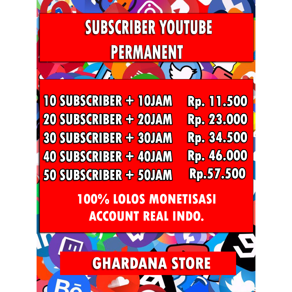 Subscribe YouTube Permanen dan Jam Tayang