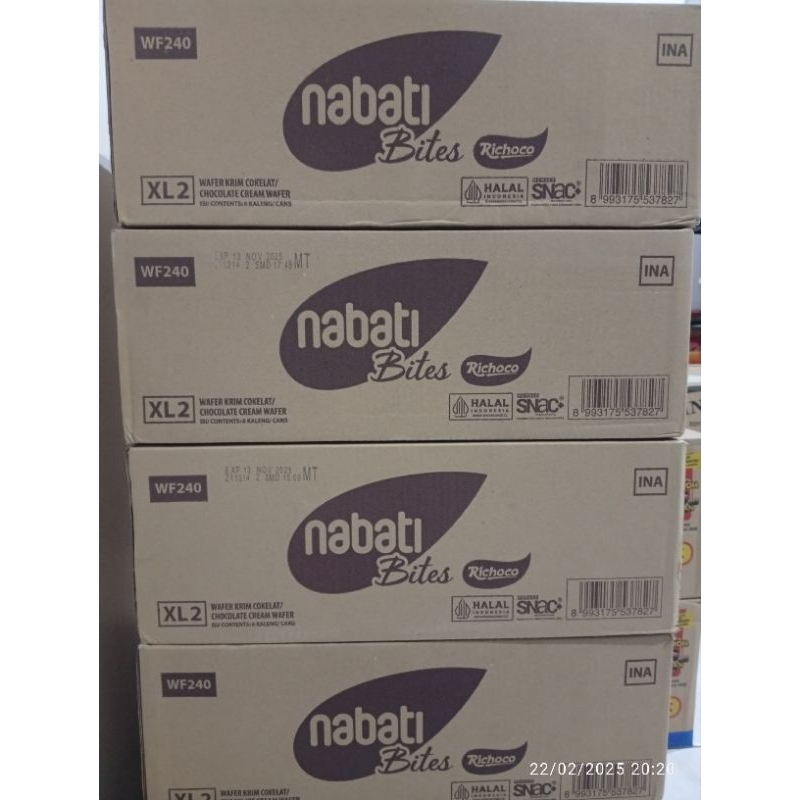 Wafer Nabati 1 dus isi 6 kaleng @240gr