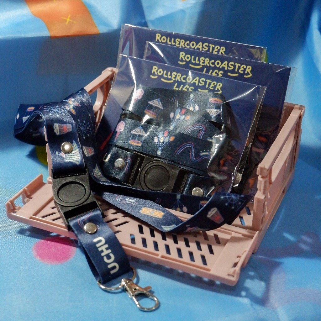

Rollercoaster Life Navy Lanyard UCHU
