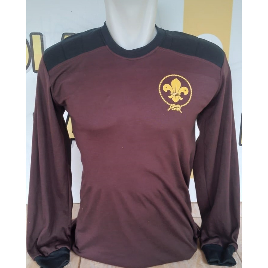 Kaos Pamuka Coklat Tua