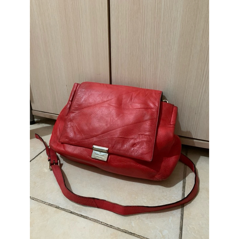KATE SPADE RED BAG PRELOVE Tas Selempang