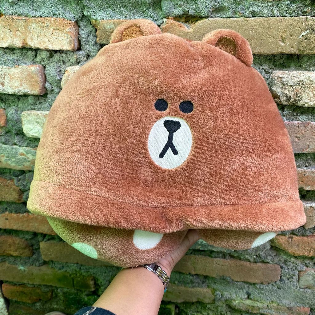 Banler Hoodie Bulir Brown Line Friends