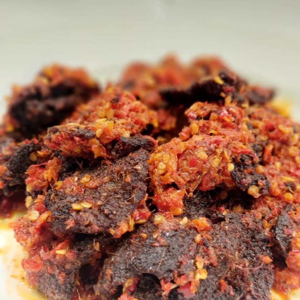 

Dendeng Batokok Kriuk Balado Merah by Sengkayu Kitchen