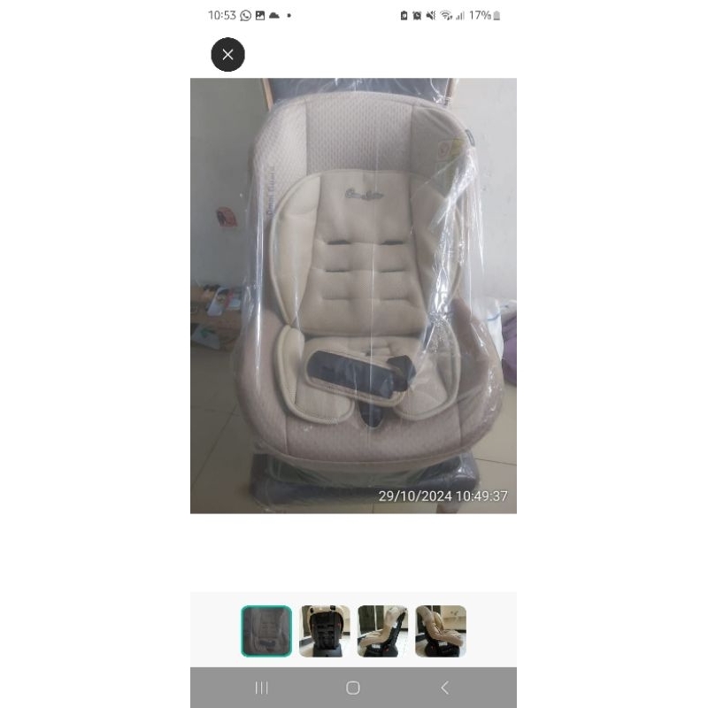 cocolatte car seat preloved