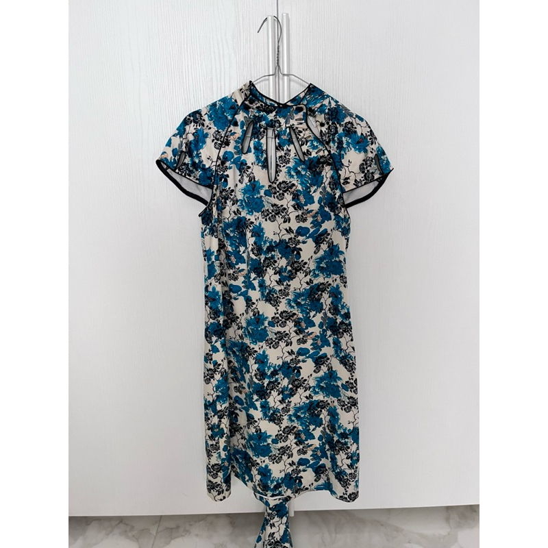chongsam style dress preloved Diane Von Furstenberg