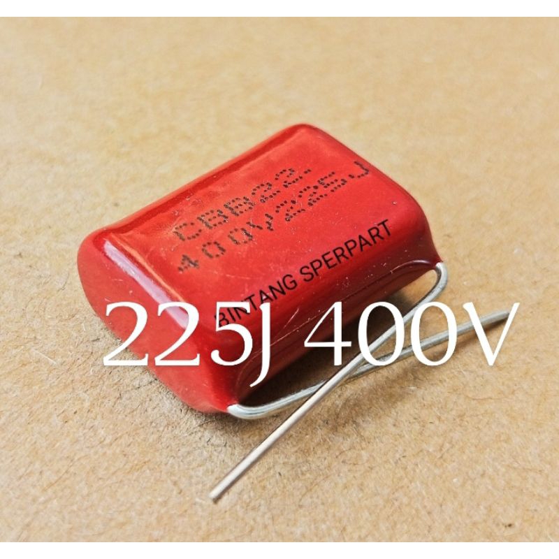 KAPASITOR MILAR 225J 400V CAPACITOR MILAR 225J 400V