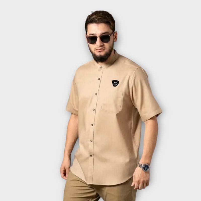 Baju Koko Habaib Putih Polos Lengan Pendek Baju Koko Haibah Model Ammu